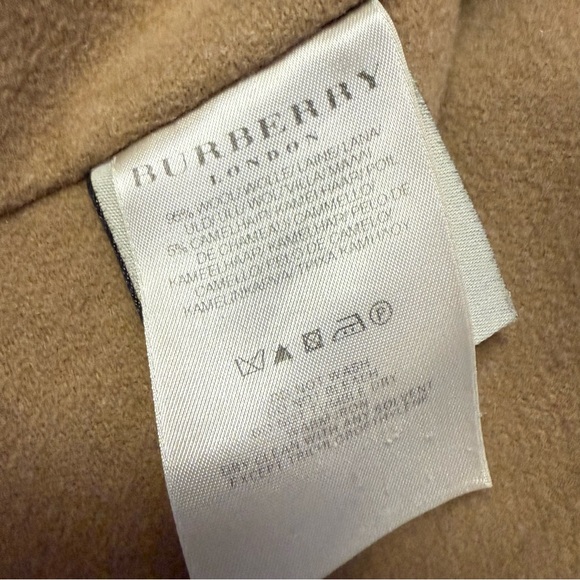 Burberry London Hooded Raincoat Trench Coat Women’s US 14 Tan Check Lining - Picture 4 of 15